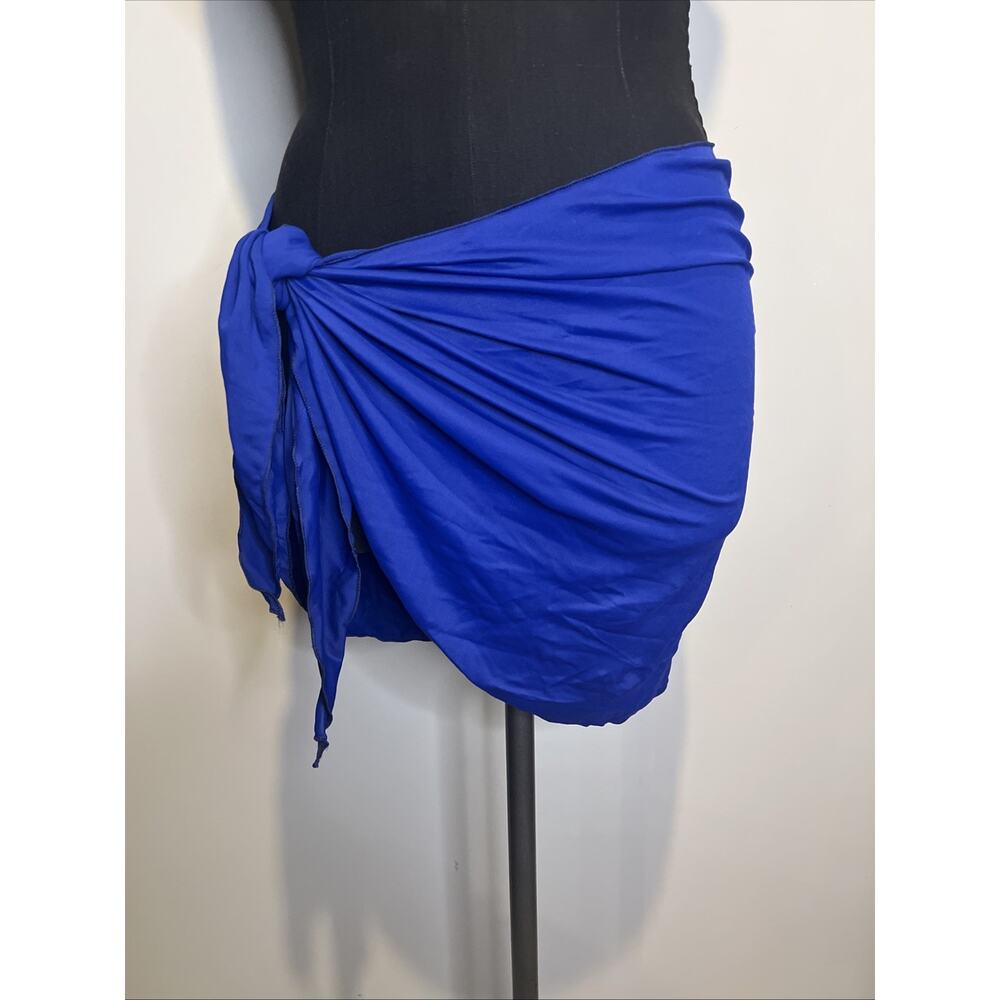 Blue Ballet Dance Swimwear‎ Wrap Skirt Royal Blue One Size